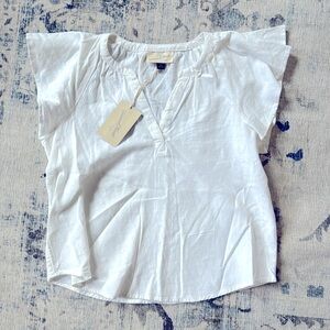 Universal Thread white linen short sleeve shirt size XS NWT